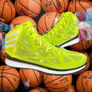 Adidas Crazy Shadow 2 Electricity Yellow Black Hi-Top Basketball Shoes 11.5 VGC